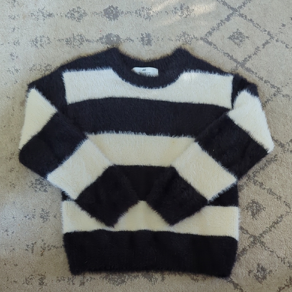 H&M Fuzzy Striped Sweaters - Girls